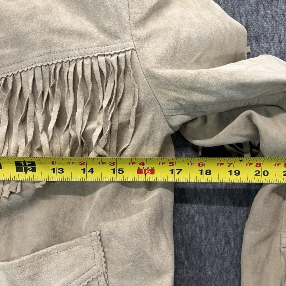 Ralph Lauren Women's Goat Suede Fringe Jacket- SIZE 2 Festival Boho - Picture 3 of 8
